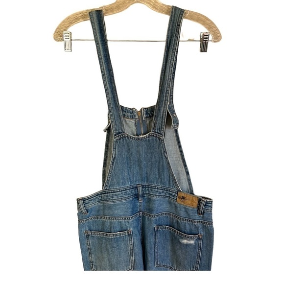 Pull & Bear ASOS Zip Front Denim Overalls - Picture 8 of 11